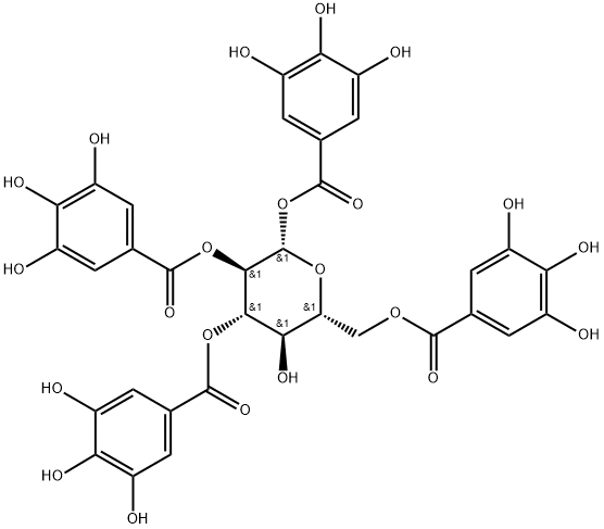 79886-50-3_1,2,3,6-四-O-没食子酰-Β-D-葡萄糖