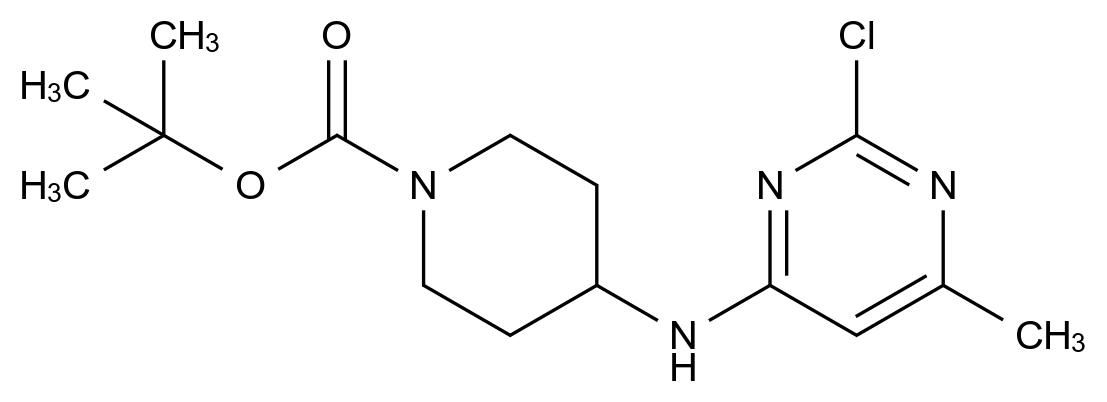 1000207-38-4_4-(2-chloro-6-methyl-pyrimidin-4-ylamino)-piperidine-1-carboxylic acid tert-butyl ester