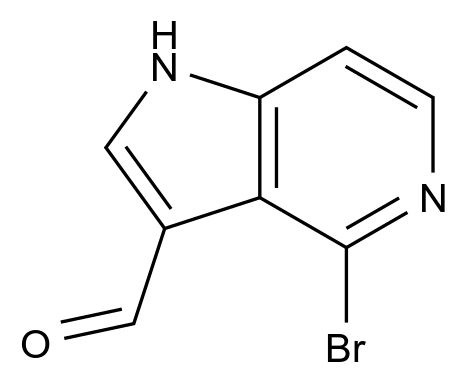 1000341-87-6_4-溴-1H-吡咯并[3,2-c]吡啶-3-羧醛