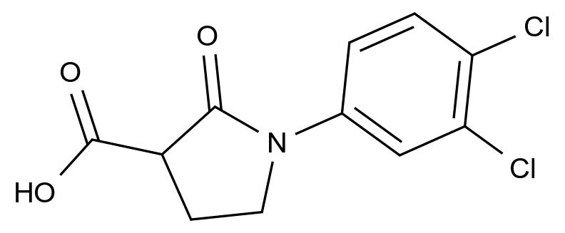 10006-67-4_1-(3,4-dichlorophenyl)-2-oxopyrrolidine-3-carboxylic acid