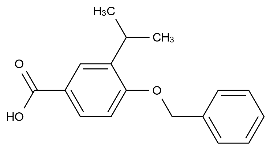 1000604-03-4_4-benzyloxy-3-isopropylbenzoic acid